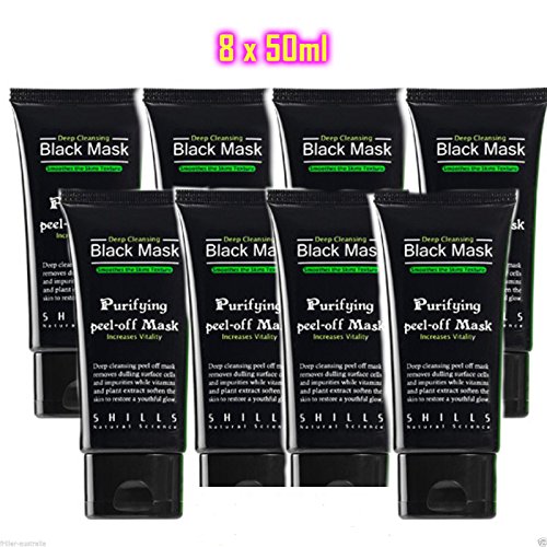Shills Deep Cleansing Black MASK purifying peel-off mask Facial Clean Blackhead (8 PACK)