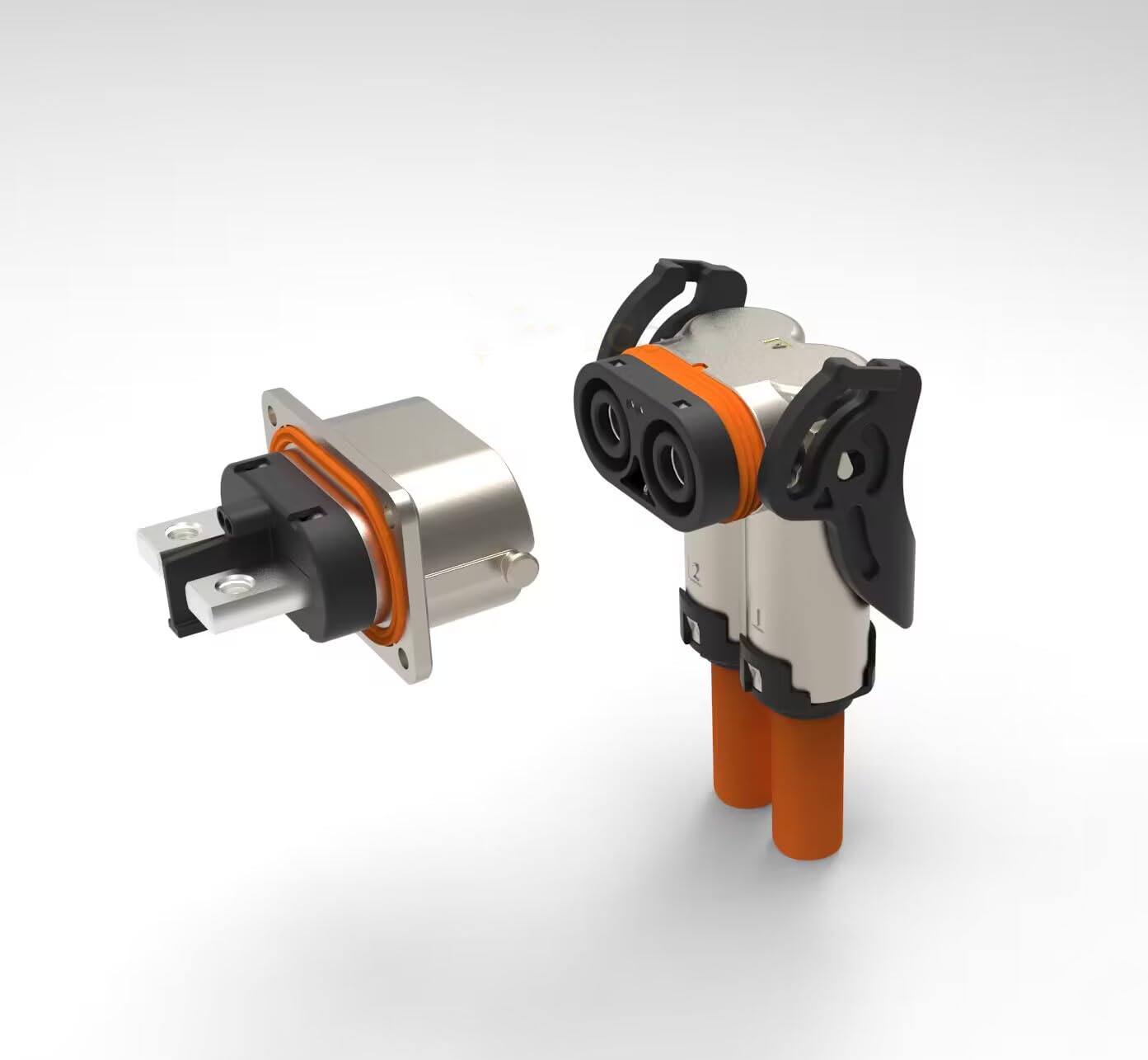 Conector HVIL de 125A con enclavamiento de alto voltaje para una conexión segura de 2 pines