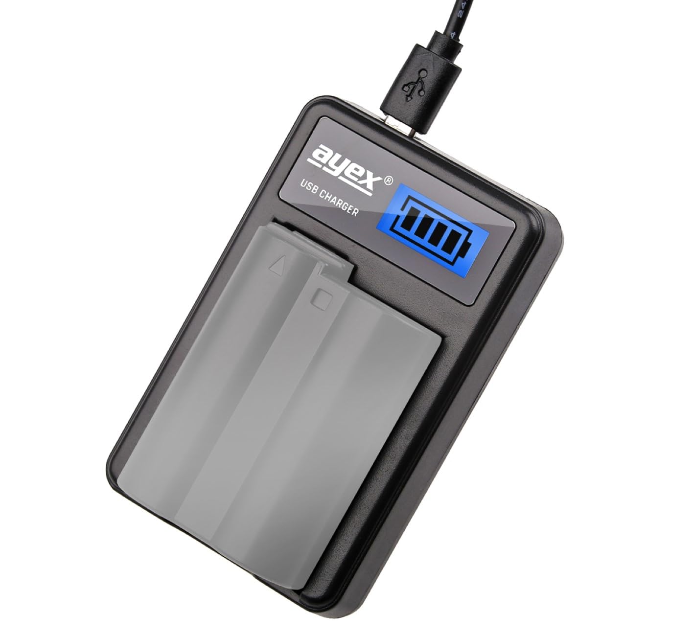 ayex USB Ladegerät für Canon LP-E8 Akkus