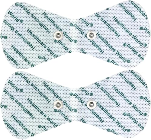 TENS Elektrodenpads, schmetterlingsförmige, selbstklebende Elektroden (2 Stück) mit 3,5-mm-Bolzenanschluss, kompatibel mit Beurer-, Sanitas- und Yucen-Tens-Geräten TENS Elektrodenpads, schmetterlingsförmige, selbstklebende Elektroden (2 Stück) mit 3,5-mm-Bolzenanschluss, kompatibel mit Beurer-, Sanitas- und Yucen-Tens-Geräten