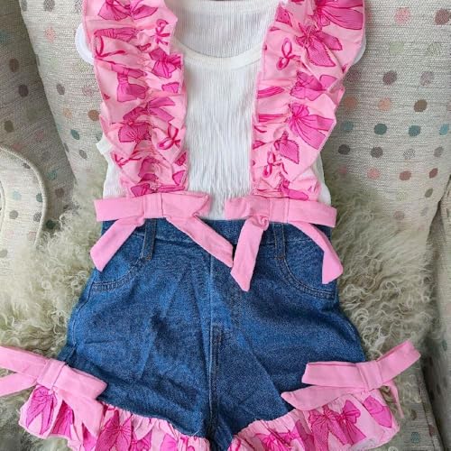 Image of Girls' Short Sets - Trendy and Comfortable Summer Outfits for Girls Fashionable Clothing Sets 4pc