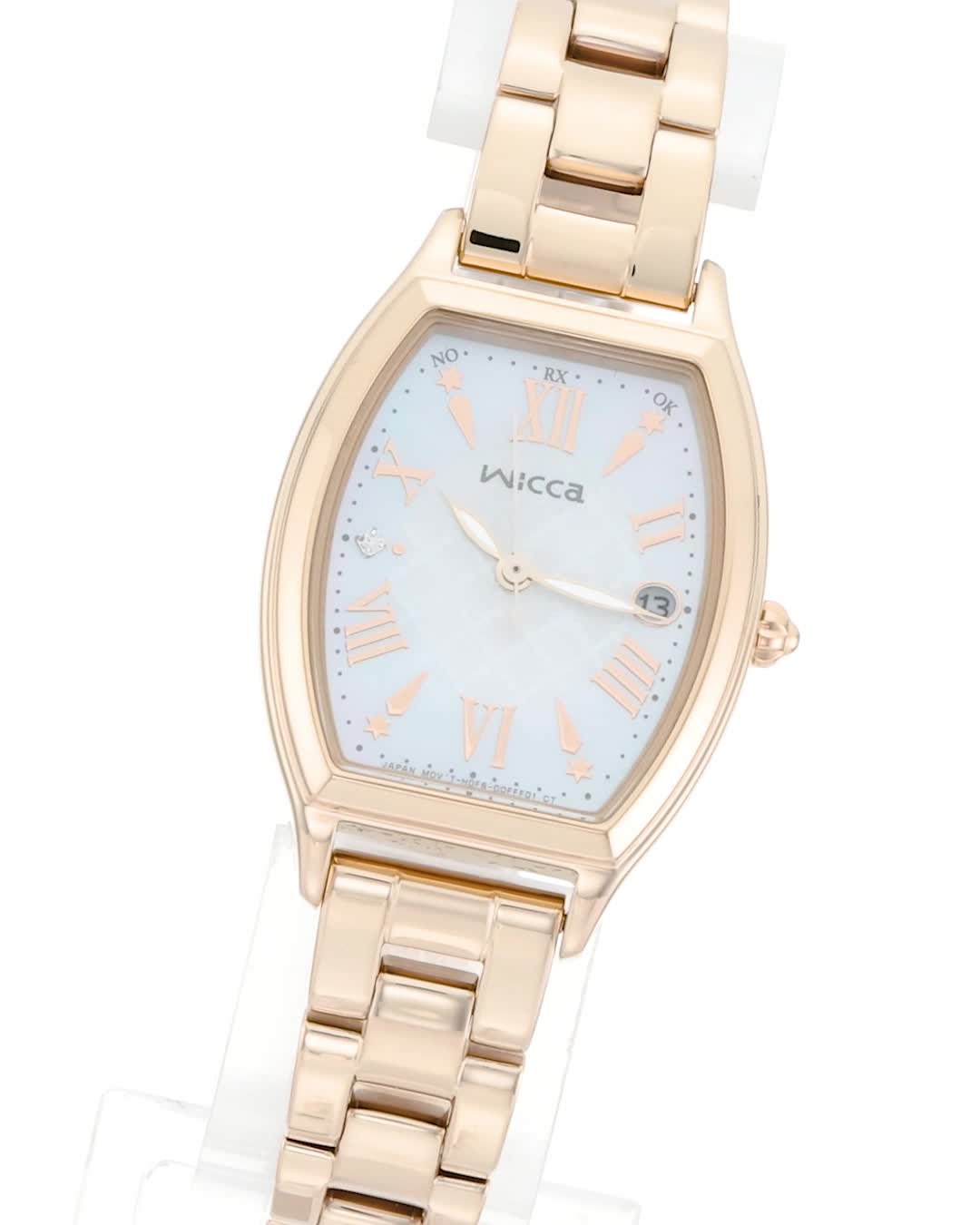 Amazon.co.jp: [CITIZEN] 腕時計 wicca 限定 ソーラーテック 電波時計
