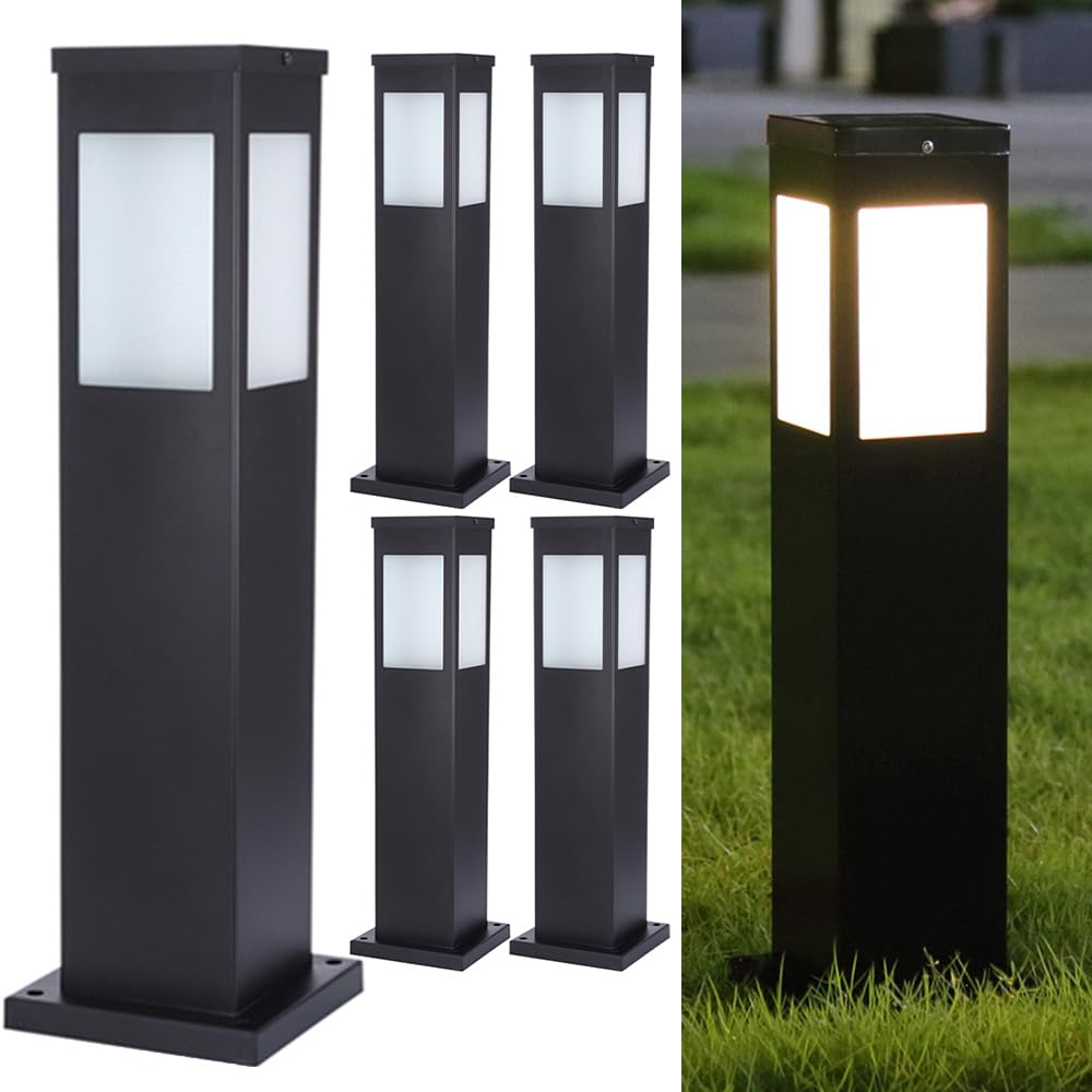 Borne lumineuse extérieure anti-rouille pour sécuriser vos allées sombres de cour