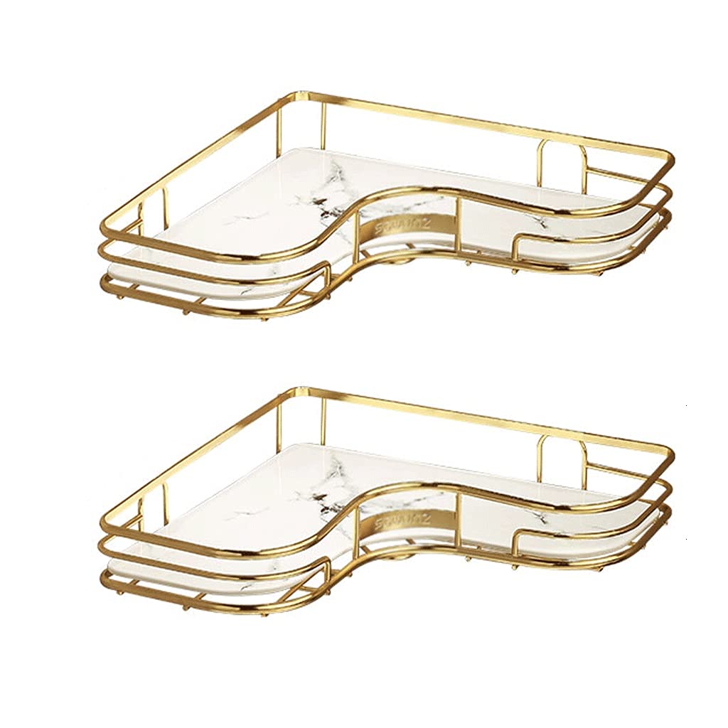 TOMYEUS Shower Caddy Bathroom Shelf Bathroom Organizer 1 Tier Triangle Shelf Bathroom Cosmetic Storage Shelf for and Countertop