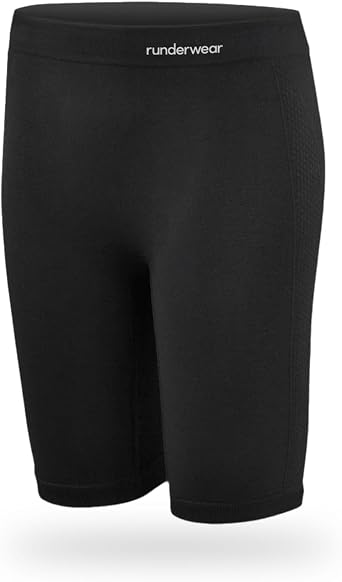 Runderwear Womens Running Long Boxer   Anti-Chafing Shorts, Womens Running Underwear, Lightweight, Seamless, Long Boxer Shorts for Women