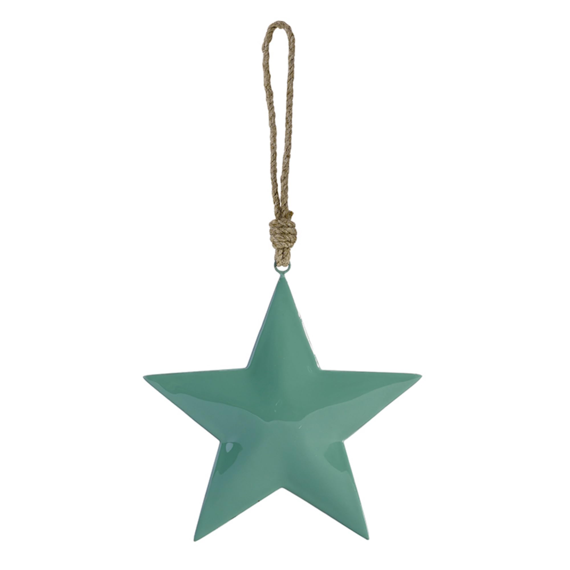 Santa Barbara Design Studio Enameled Metal Star Ornament, Green, 8"