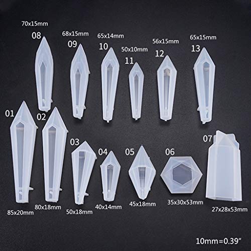 Moule pendule en silicone et résine époxy pour création de collier - 5