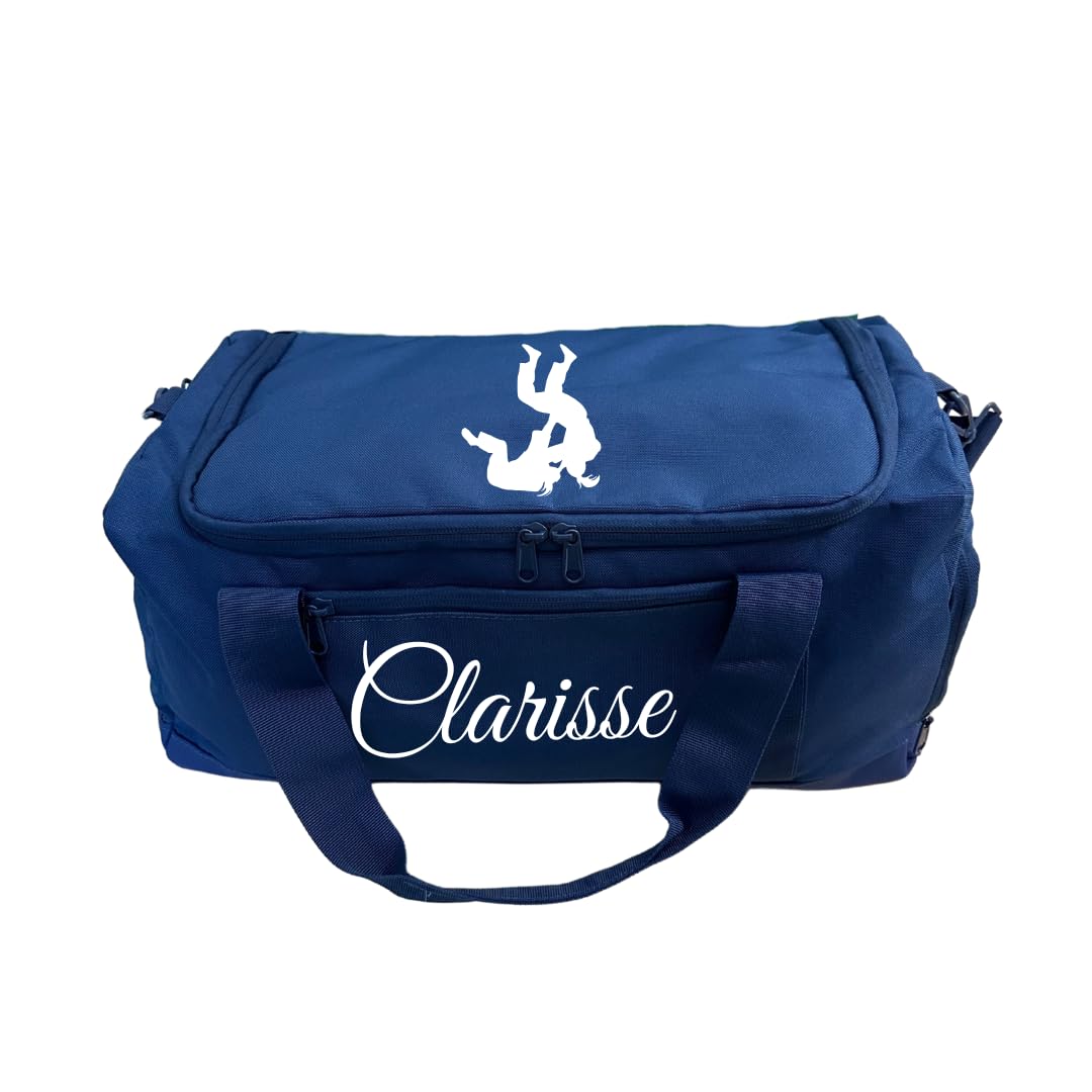 Sac de Sport Multi Sports personnalisé Motif Foot Basket Handball Judo Tennis Prénom