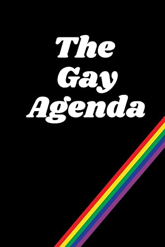 LGBTQ+ Notebook: The Gay Agenda Rainbow Color Notebook Gay Lesbian Bisexual Pride Month Rainbow A5 Lined 120 Pages Notebook