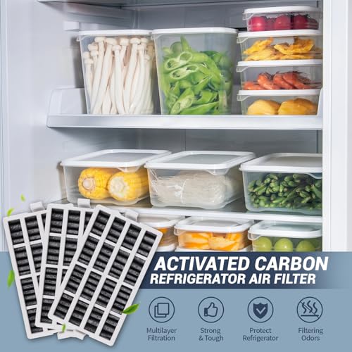 Image of 3 pack W10311524 Refrigerator Air Filter Replacement for W10311524, Whirlpool, AIR1, Kitchenaid, Maytag, and Jenn-Air, FreshFlow Air Filter, Reduce Odors with Activated Carbon Filters