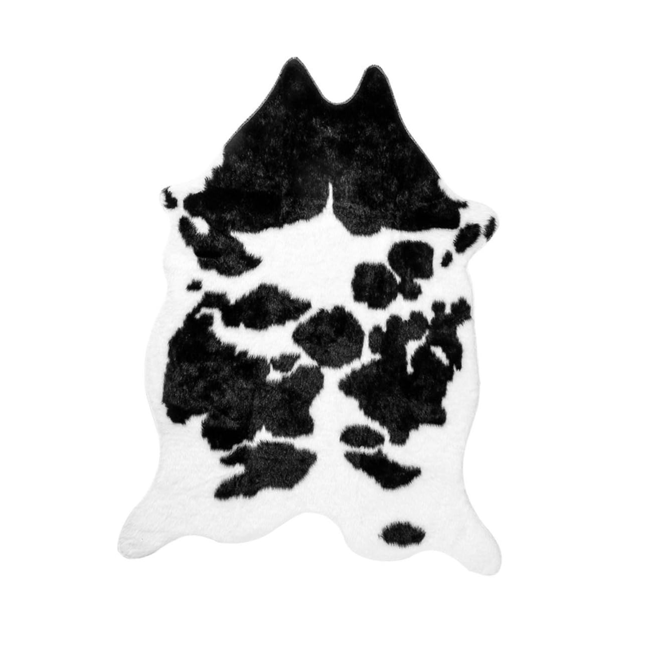NOLITOY Tapis de Salon Antidérapant en Polyester, Motif Vache, 1 Pièce