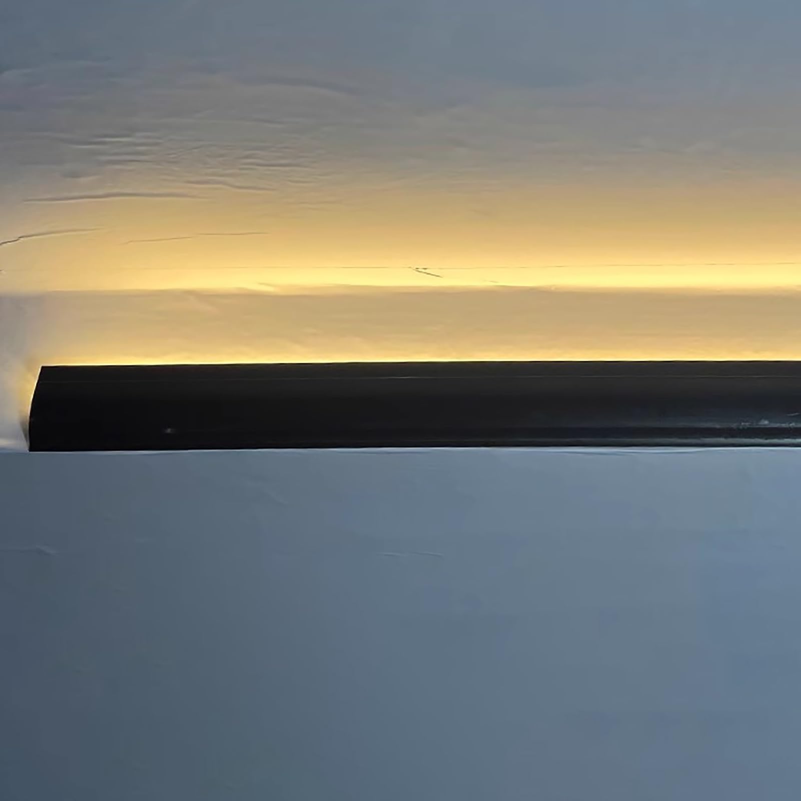 Profili per Strisce Led Confezione da 10 Canaline LED in Alluminio Nero da 2 M, Canale di Illuminazione a LED Per Cornici a Corona, per Bordo Parete / Soffitto, System di Illuminazione Indiretta