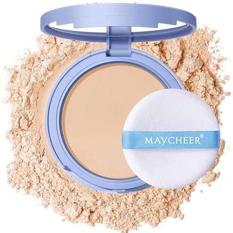 Oil Control Face Pressed Powder, Matte and Smooth Translucent Powder Setting Powder Makeup, Waterproof Long Lasting Finishing Face Powder, Cruelty-free(#02 NATURAL BEIGE) Cover