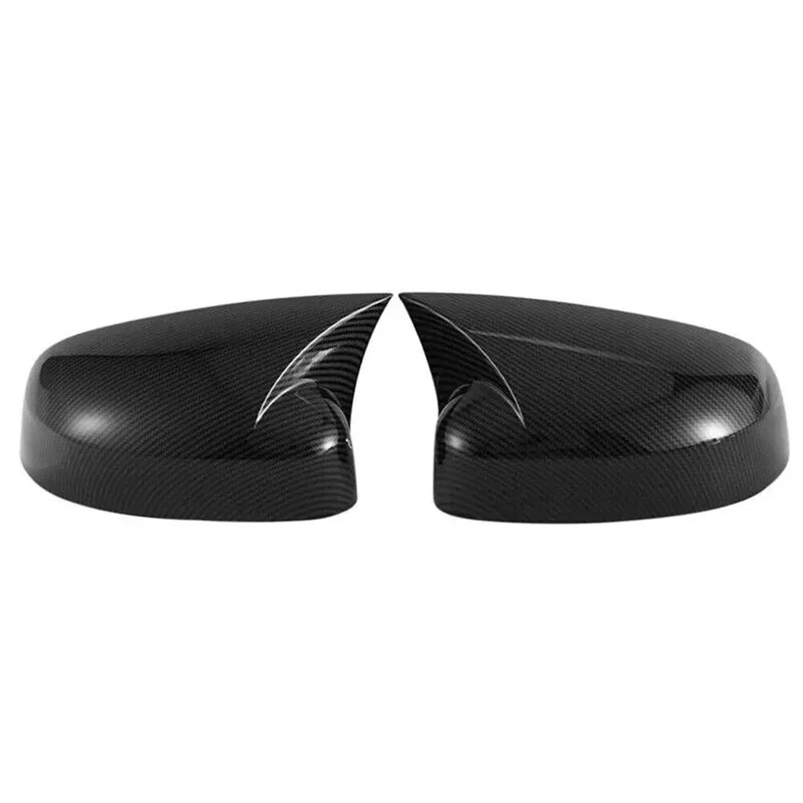 for Ford for Focus MK2 MK3 2008-2017 for Mondeo 2010-2014 Car Sticker Rearview Side Mirror Cover Wing Cap YIJIAVSX(Carbon)