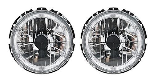AD Tuning GmbH & Co. KG 960320 Angel Eyes Faro di Set, in Vetro Trasparente Cromato