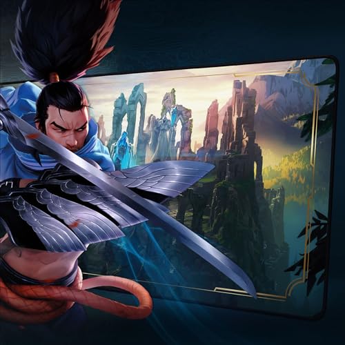 Image of Logitech G840 XL Cloth Gaming Mouse Pad - 0.12 in Thin, Stable Rubber Base, Performance-Tuned Surface, Official League of Legends Edition