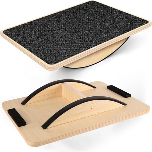 Balance Board aus Holz - Rutschfestes BalanceBoard für Erwachsene -,Gleichgewichtstrainer für Übung Körper Gleichgewicht strecken Beinmuskeln (Schwarz, Original Holz, Monobrett 33×42 cm) Balance Board aus Holz - Rutschfestes BalanceBoard für Erwachsene -,Gleichgewichtstrainer für Übung Körper Gleichgewicht strecken Beinmuskeln (Schwarz, Original Holz, Monobrett 33×42 cm)