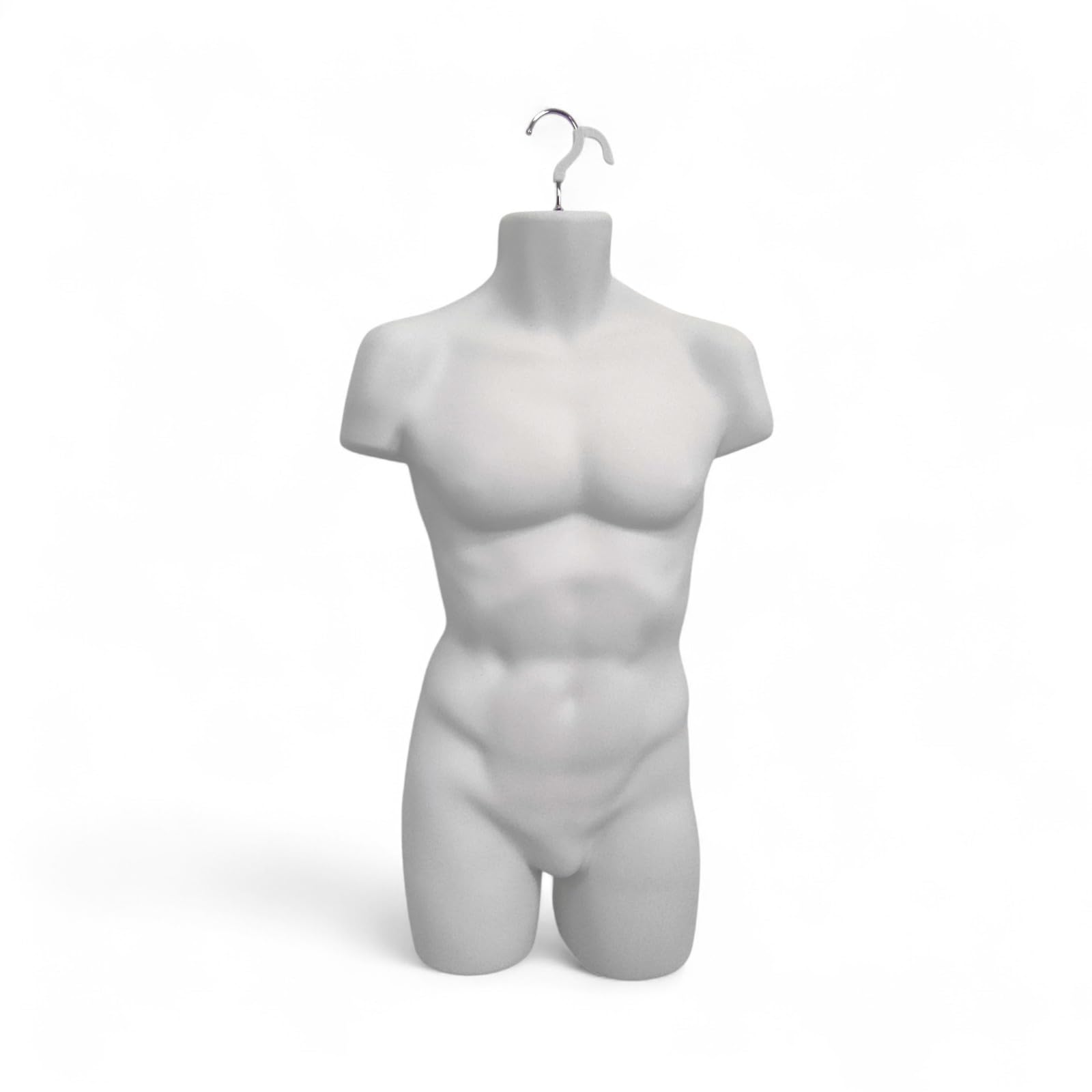 Male Hanging Body Mannequin Form Torso Display Bust (1, Male White Matt Full Body)