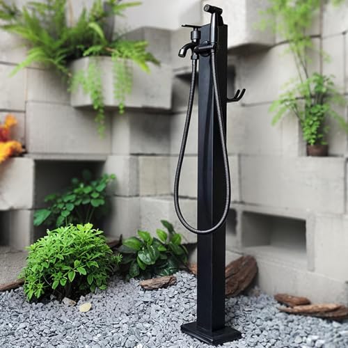 Ddasam 立水栓 縦型蛇口 ステンレス製の蛇口ポスト 頑丈で耐久性があります 屋外水栓設置用の水栓柱りっすいせん 屋外、スタイリッシュで美しく、実用的でありながら装飾品としても使用できます 304ステンレス製、結實 耐摩耗性 防寒 不凍綿 内蔵、悪天候も怖くない パティオの装飾、灌漑、洗車、ペットシャワー、清掃、衛生などに適しています 90cm