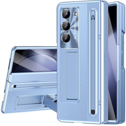 Étui Galaxy Z Fold 5 NINKI en cuir avec stylo S Pen et support