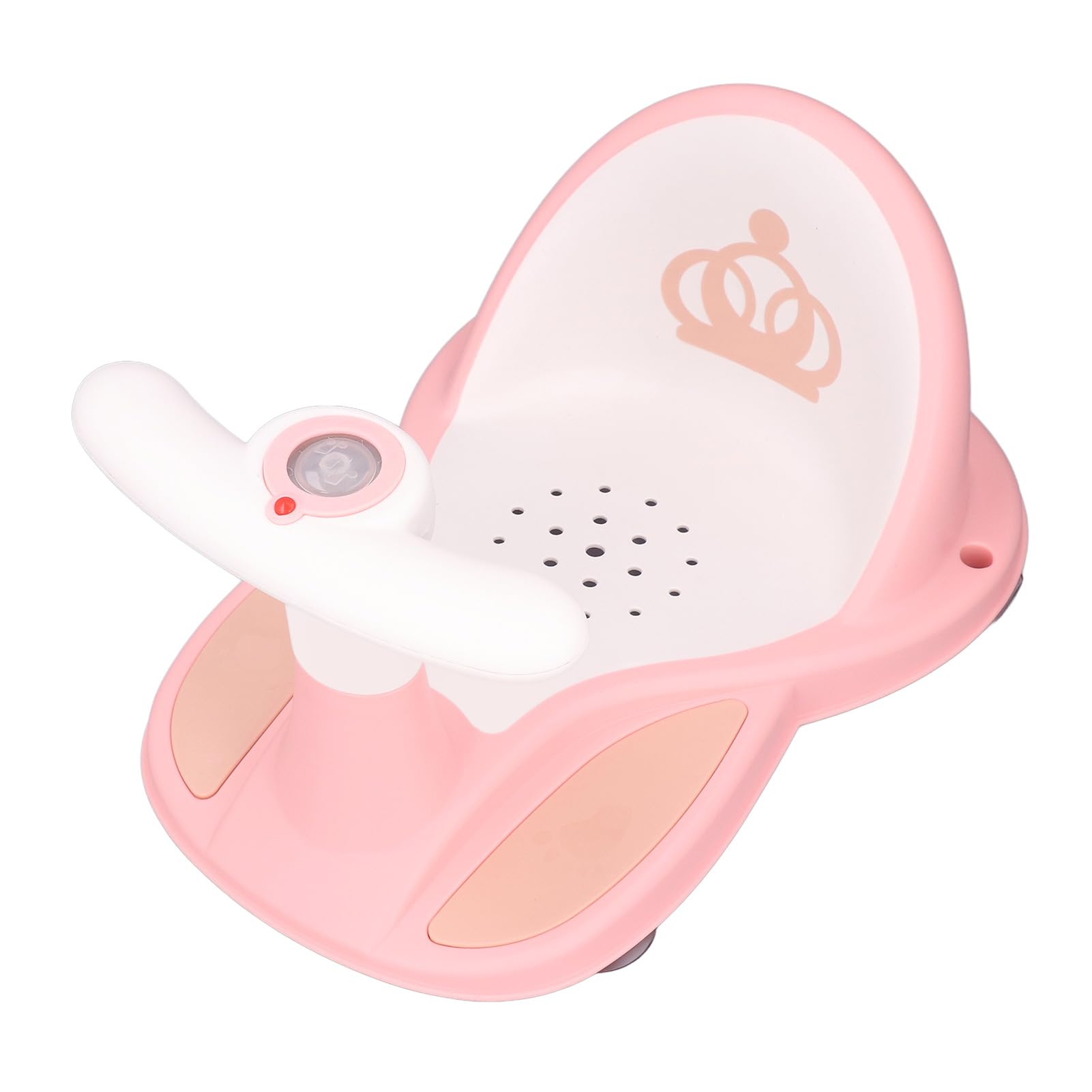 Baby-Badesitz, Rutschfest, Niedlich, Badewanne, für Mädchen, Jungen, Neugeborene, Kleinkinder, Stuhl für Baby-Badezimmer, Sicherheits-Rückenlehne (PINK), #211