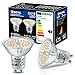 PRCNL Lampadine LED GU10 2700K Bianco Caldo 8.5W 940 Lumen Equivalenti 125W Lampada Alogena. AC 230V No Flicker Faretti, Faretto 120 ° Spot, 2 Pack