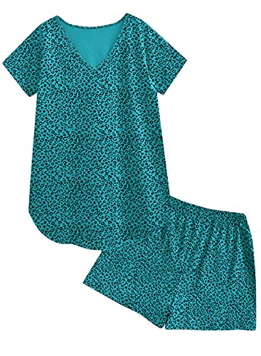 Image of A.T.U.N. (ALL THINGS UBER NICE) Womens Printed Cotton Tee and Shorts Set | Co-Ords Set