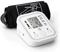 Medidor de Pressão Arterial Digital Automático de Braço Aparelho Portátil Detecta Hipertensão, Arritmia, e Batimentos Irregulares, Monitor Inteligente com Tela LCD Grande, Memória para Leituras