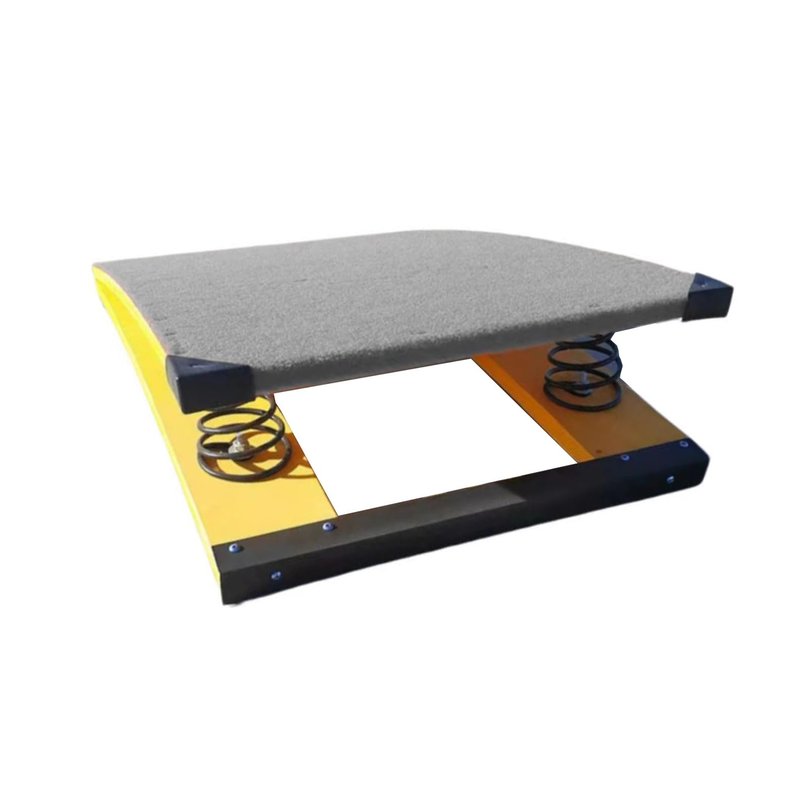 MRKU Trampolino per Ginnastica, Attrezzatura in Legno, Portatile, Curvo, con Portata di 80 kg, per Palestra Scolastica e Domestica