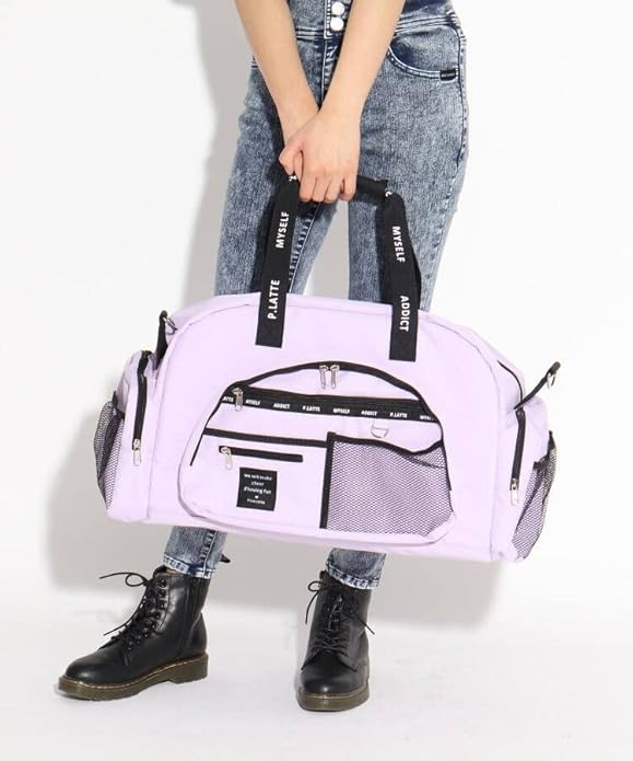 好きに トラベルボストンバッグ ピンクラテ Pink Latte Qdtek Vn