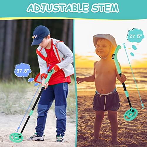 Image of OMMO Metal Detector, Adjustable 27.5 inch-37.8 inch Metal Detector for Kids with Intuitive LCD Display, Lightweight Kids Metal Detectors with 6 inch Search Coil for Exploration Hiking