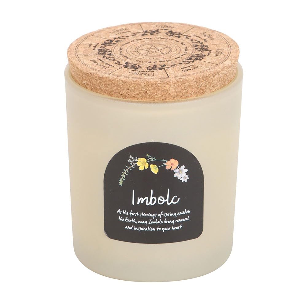 Imbolc Wheel of The Year Candle | Gothic Botanica | 35-Hour Burn Time