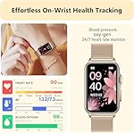 FITVII Nexa Fitness Tracker Answer/Make Calls, Smart Watch with Blood Pressure, Blood Oxygen, 24/7 Heart Rate Monitor, 120+ Sport Mode Activity Tracker with Step Counter, Sleep Tracker for Women Men - Image 2