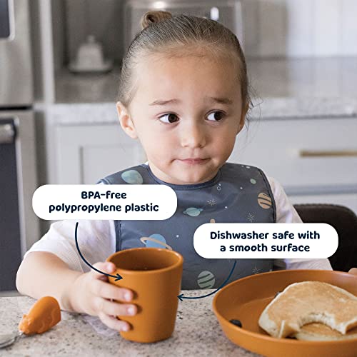 Tiny Twinkle Tableware 3 Pack Dish Set- Bpa-Free Cups, Plates And Bowls Sets For Kids And Toddlers - Polypropylene Plastic Dinnerware Set (Cups - Sand, Cinnamon, Taupe) #TOP3
