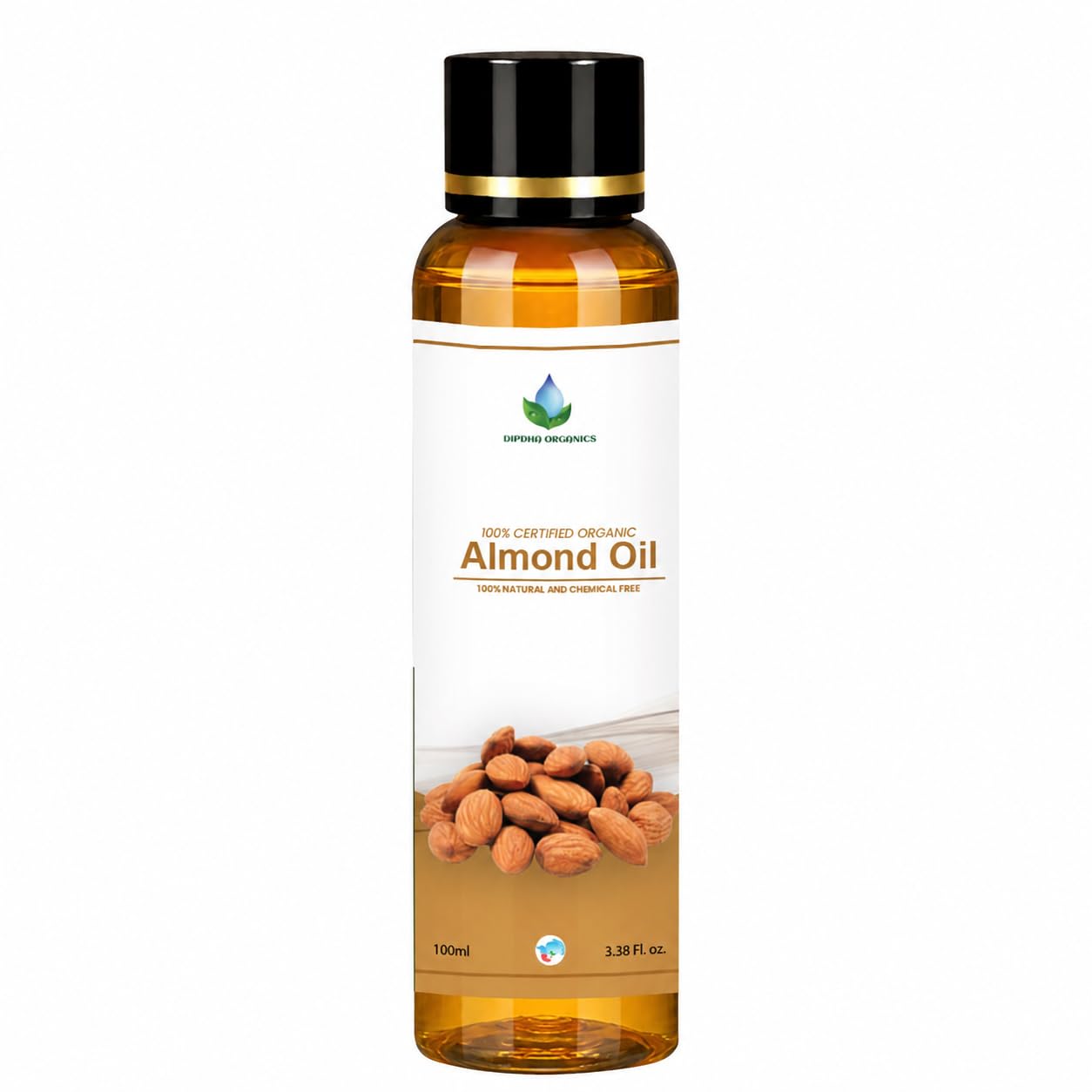 100% Certified Organic Cold Pressed Almond Oil 100ml, Pure & Natural, Chemical & Sulphate Free, Vitamin E Rich Oil for Hair Growth, Skin & Body Massage-image-46
