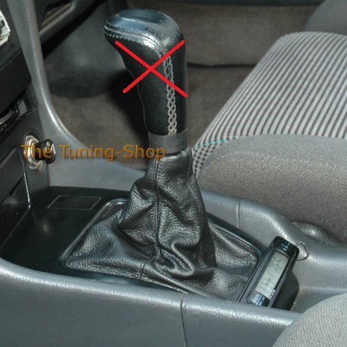 The Tuning-Shop Ltd for Toyota Celica 1990-93 Shift Boot Black Genuine Leather