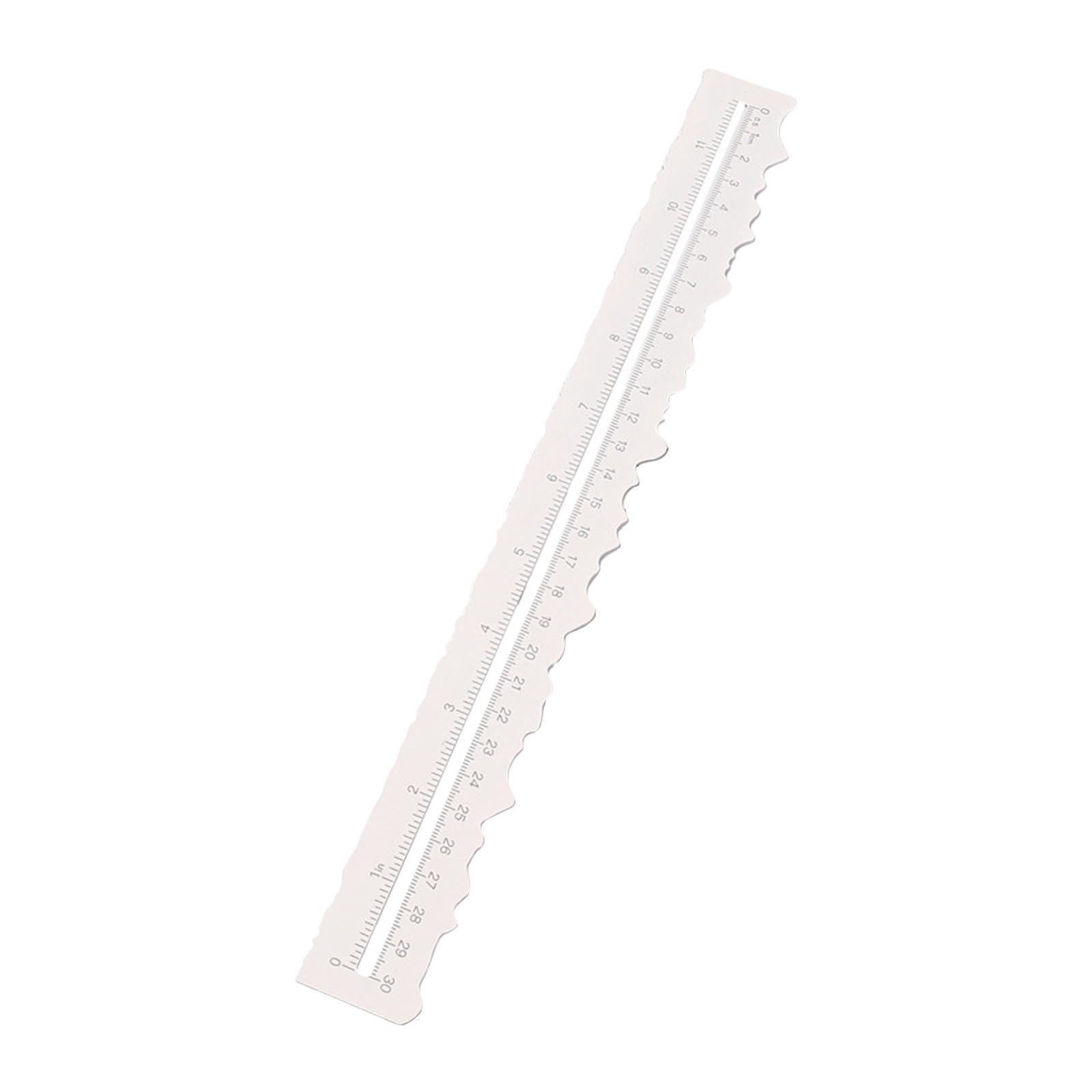 Deckle Edged Ruler Paper Tearing with Jagged Edges 12Inch Measuring for Embossing Card Making Cutting Dies Deckle Edged
