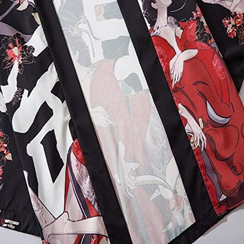 Image of LAI MENG FIVE CATS Women's Funny Cute Cat Cardigan Lightweight Kimono Loose Cover up Blouse Tops