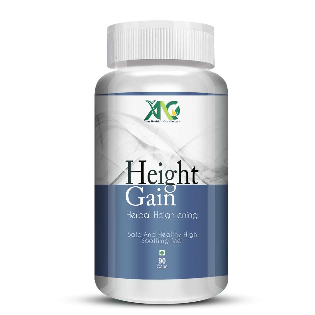 ANC Height Gain Supplement with Ashwagandha 60mg Helps In Increase Height | Body Muscle Growth | Stamina & Strength 90 Capsules For Men & Women (Pack of 1), 200 grams