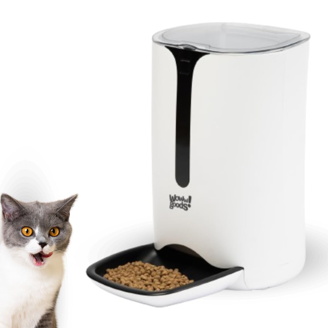 Comedero Gato Automático, Comedero Perro Automático, Dispensador Comida Gatos, Comedero para Perros con Grabación, Comedero Automático Premium