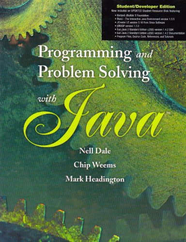 PROG & PROB SOLVING W/ JAVA W/CDROM(HARDCOVER): . 0763727202 Book Cover