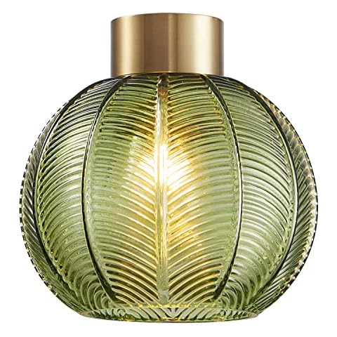 HARPER LIVING Green Glass Pendant Shade Cover