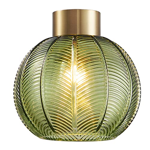 Green Glass Easy Fit Pendant Shade 21cm Diameter