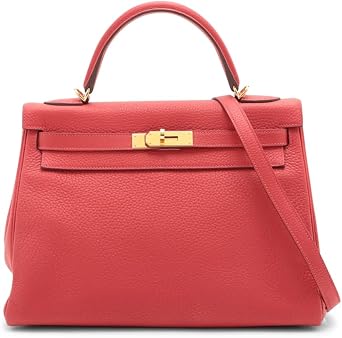 Hermes, Pre-Loved Kelly 32, Canvas, Rouge Casaque