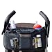 Highest Quality Universal Stroller Organizer, Black (More Color Options Available), Also Converts to Crossbody Bag /Shoulder Bag, Car Organizer and Wagon Organizer, By Mommydaddy&me. Black