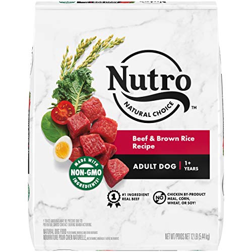 NUTRO Natural Choice Adult Dry Dog Food, Beef & Brown Rice Recipe Dog Kibble, 12 lb. Bag