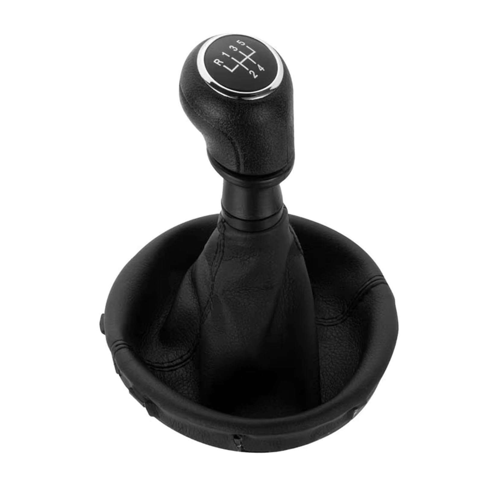 Ghqfrop Black 5 Speed Transmission Gear Shift Knob For Vw For Transporter T5 T5.1 T6 Gp 2003-2011 Car Gear Stick Shift Knob Boot Cover 5 6 Speed Car Gear Stick Knob(Black 5 Speed)