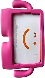 Capa Infantil Borracha Compatível Para Samsung Galaxy Tab A7 Lite 8.7'' SM-T225 T220 2021 -ROSA,EVA, Emborrachada, Leve