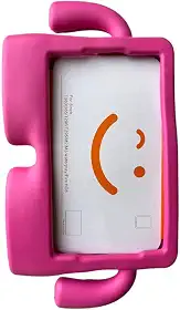 Capa Infantil Borracha Compatível Para Samsung Galaxy Tab A7 Lite 8.7'' SM-T225 T220 2021 -ROSA,EVA, Emborrachada, Leve