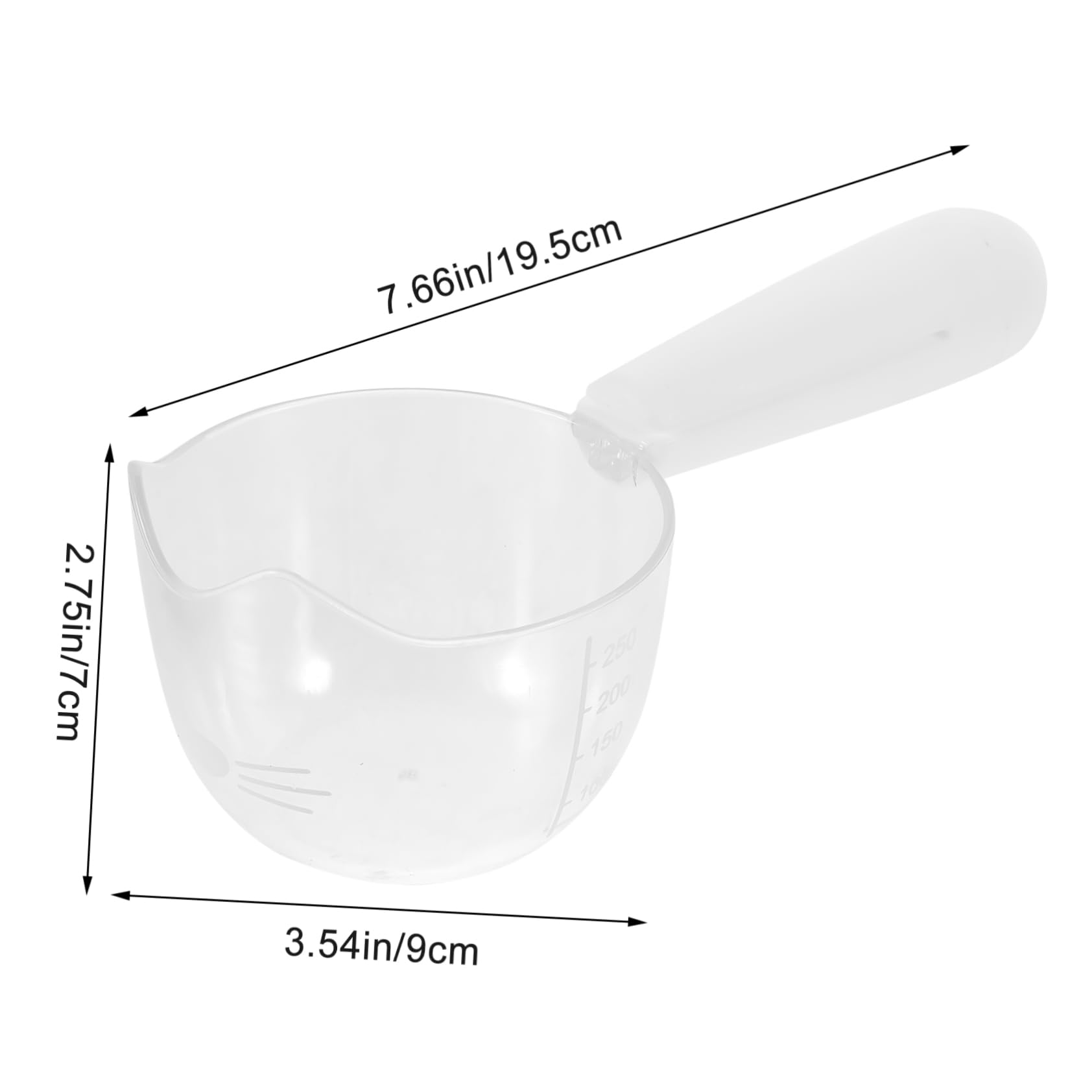 Abaodam Pet Food Scoop Clip Scale Wet Food Spoon for Dogs Cats Reusable Cat Spoon